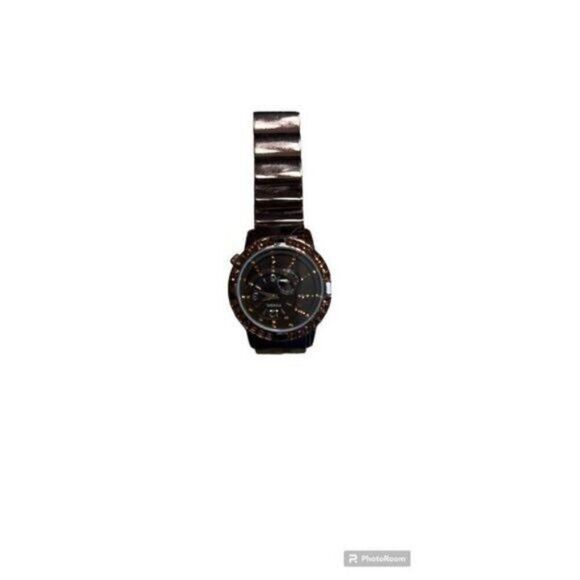 Watch Fossil ES1861 Crystal Brown Tone Steel Ladies Dress Watch Fossil Stainless - Picture 2 of 3